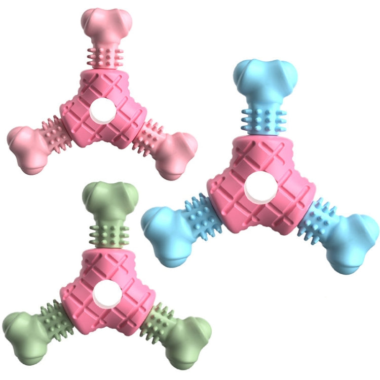 BG5053 Triangular Bone Shape Pet Chewing Toy Dog Teething Stick Random Color Delivery, Color: