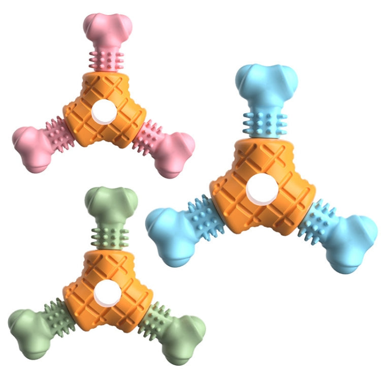 BG5053 Triangular Bone Shape Pet Chewing Toy Dog Teething Stick Random Color Delivery, Color: