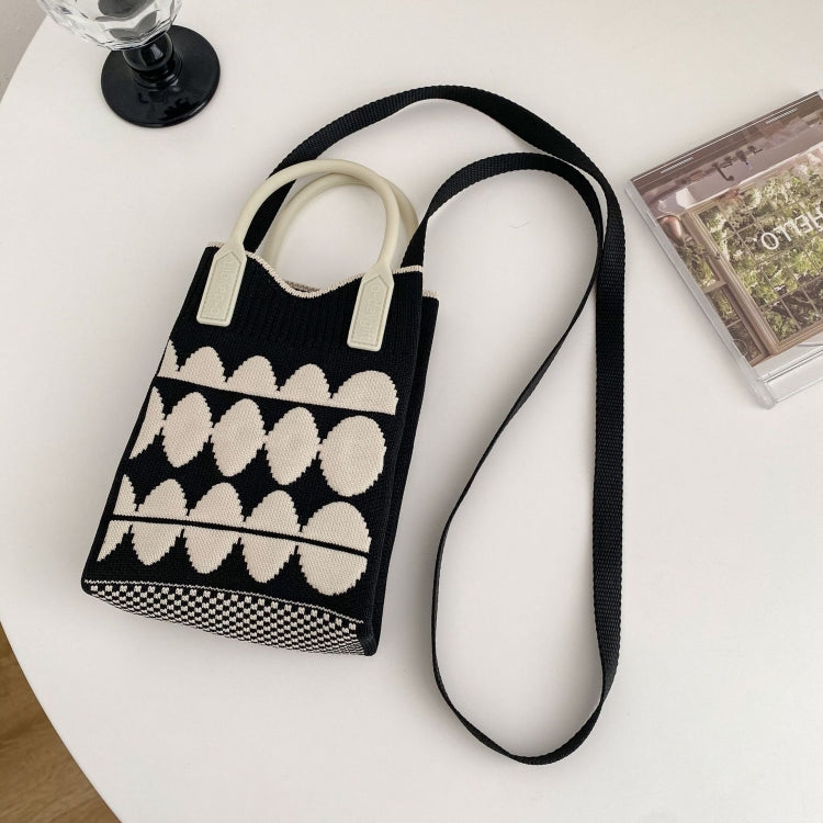 Woven Mini Single-Shoulder Phone Bag Spring Summer Cute Color Matching Handbag