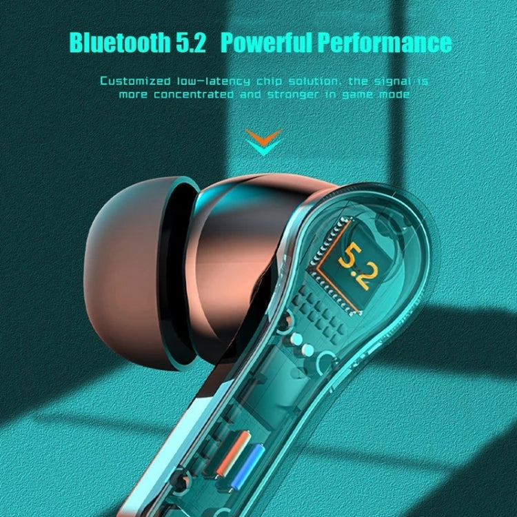 N35 TWS Colorful Light In-Ear Low Latency Wireless Bluetooth Game Earphones, Style: