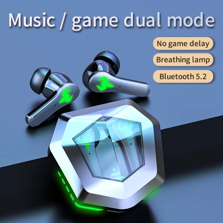 N35 TWS Colorful Light In-Ear Low Latency Wireless Bluetooth Game Earphones, Style: