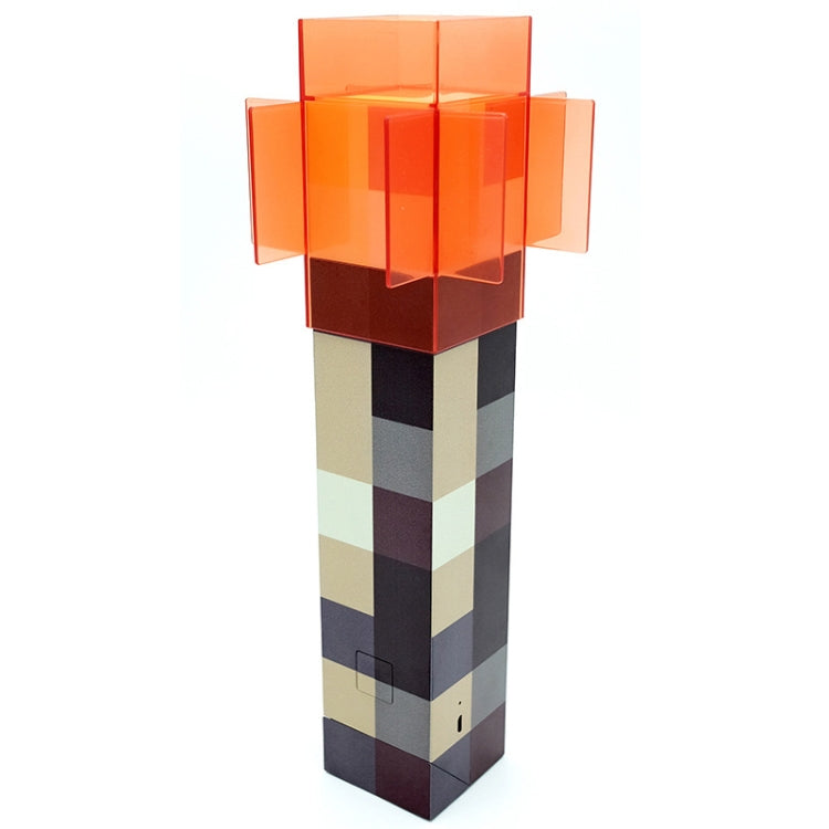 Rechargeable Charged Redstone Fire Torch Ore Night Light Wall-mountable Toy Model Ornaments