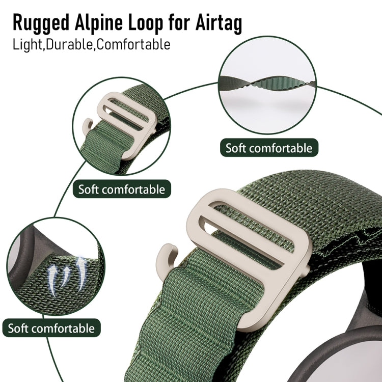 For AirTag Nylon Strap Wristband Anti-lost Tracker Protective Case