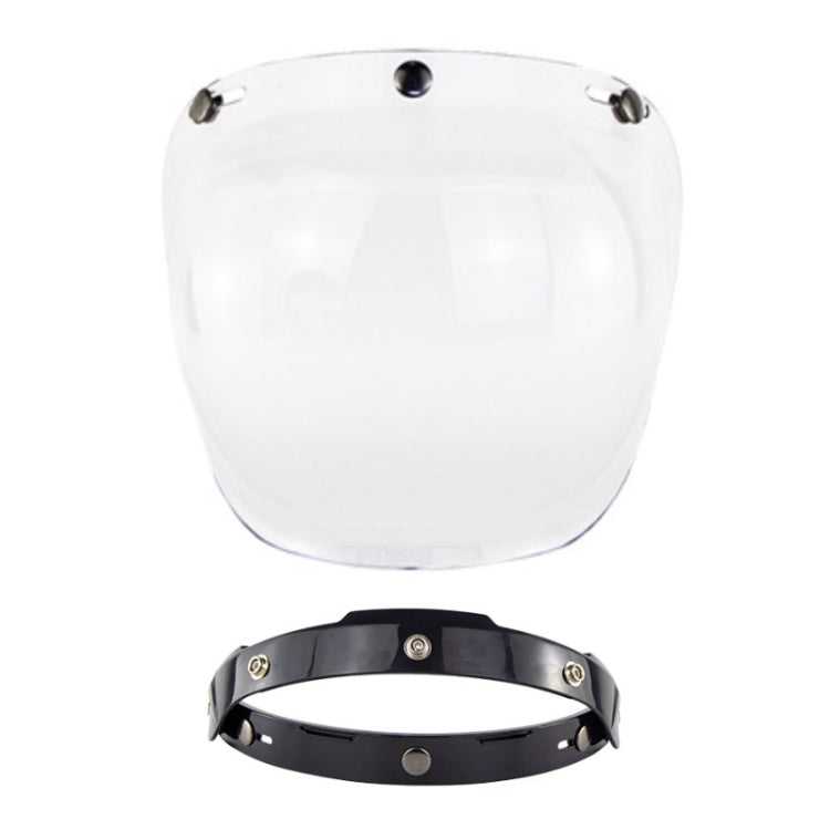Motorcycle Helmet Three-Button Windproof Lens With Bracket