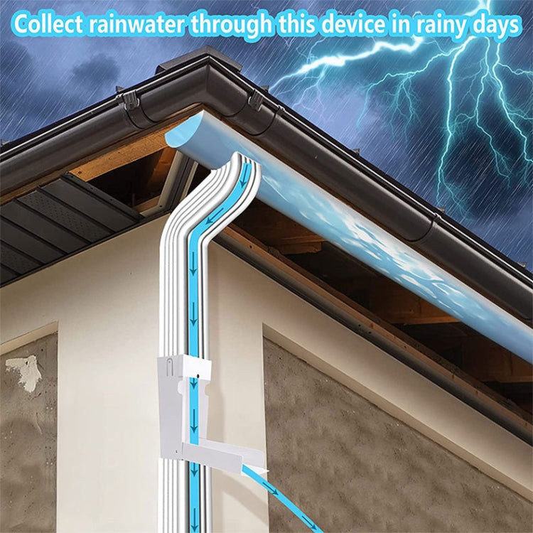 Rain Collector Fits 3x4 Inch Standard Downspouts Garden Watering System