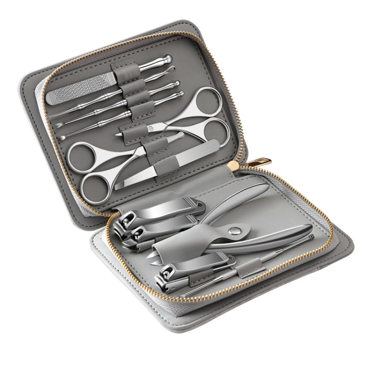 12 in 1 Stainless Steel Nail Trimming and Polishing Tool Set, Style: