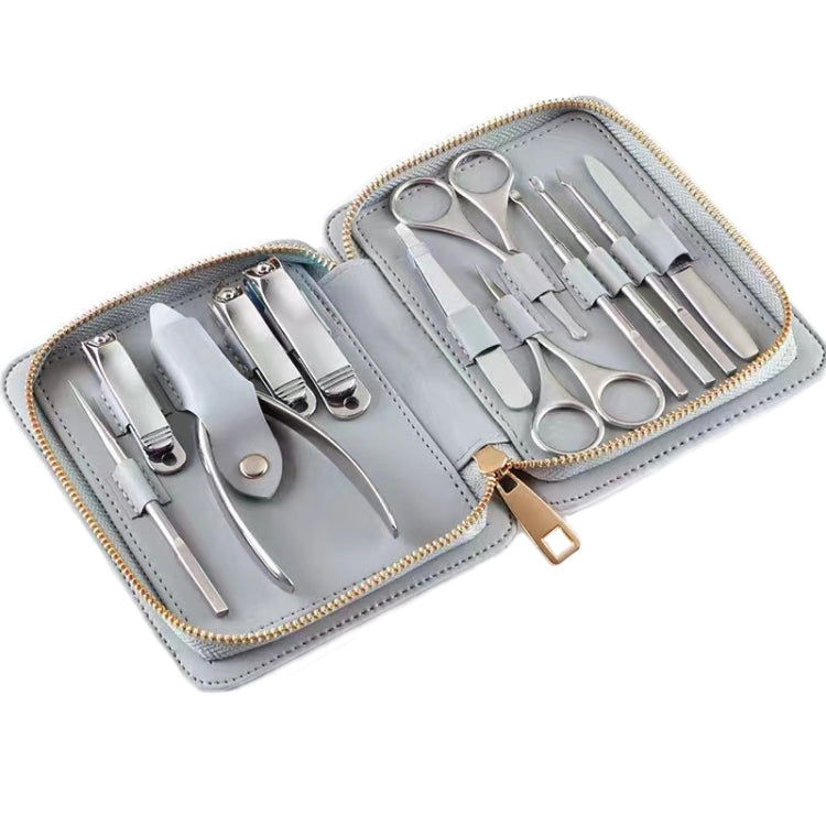 12 in 1 Stainless Steel Nail Trimming and Polishing Tool Set, Style: