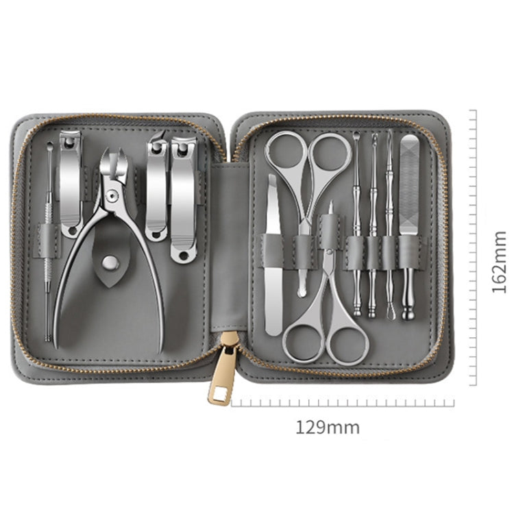 12 in 1 Stainless Steel Nail Trimming and Polishing Tool Set, Style: