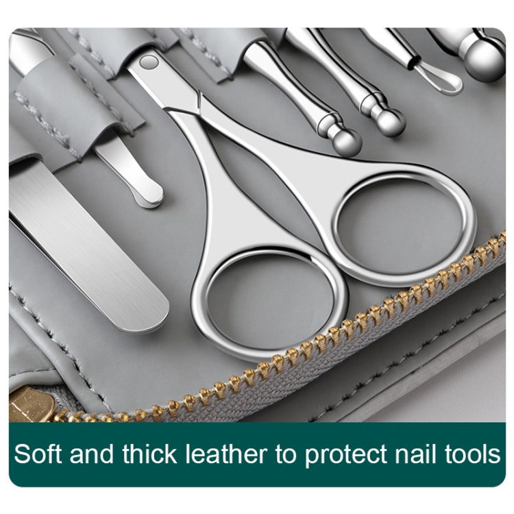 12 in 1 Stainless Steel Nail Trimming and Polishing Tool Set, Style: