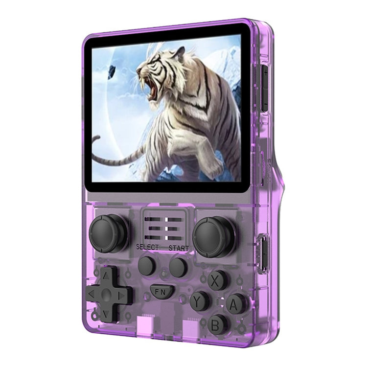 POWKIDDY RGB20S  3.5-Inch IPS Screen Retro Open Source Handheld Game Console 16GB Without Game - Purple