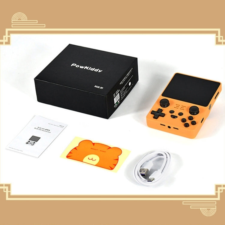 POWKIDDY RGB20S  3.5-Inch IPS Screen Retro Open Source Handheld Game Console 16GB Without Game - Purple