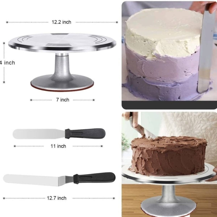 250 In 1 Aluminum Alloy Cake Turntable Piping Tip Set DIY Baking Tools