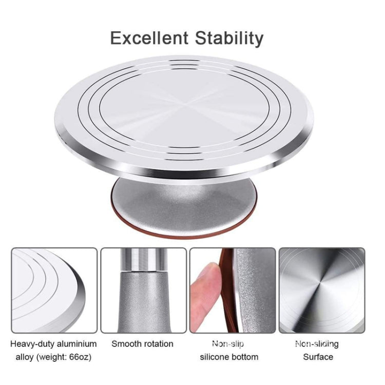 250 In 1 Aluminum Alloy Cake Turntable Piping Tip Set DIY Baking Tools