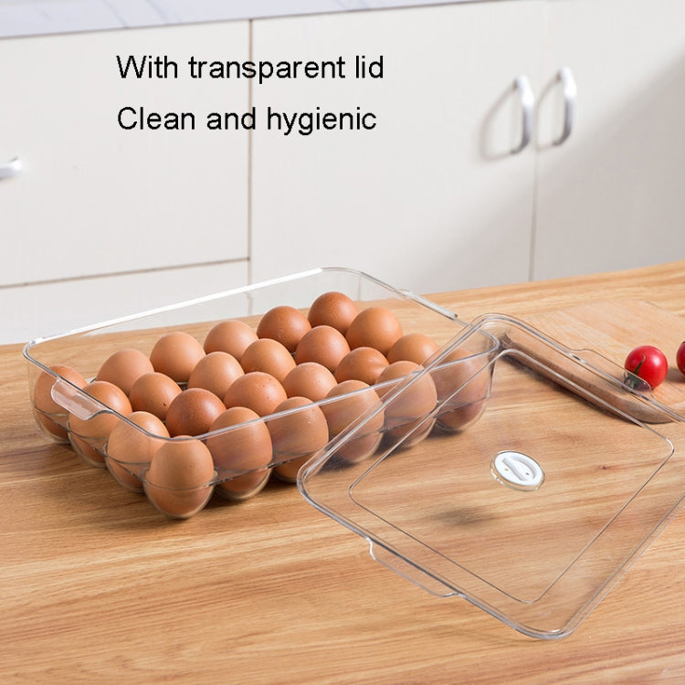 PET with Lid 24 Grids Egg Storage Box Refrigerator Egg Fresh Box