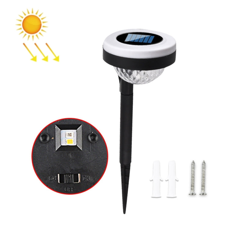 Outdoor Solar LED Dual Light Source Ground Plug Light, Model: JG0480