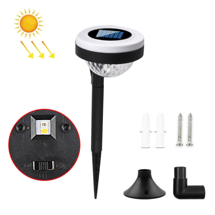 Outdoor Solar LED Dual Light Source Ground Plug Light, Model: JG0480