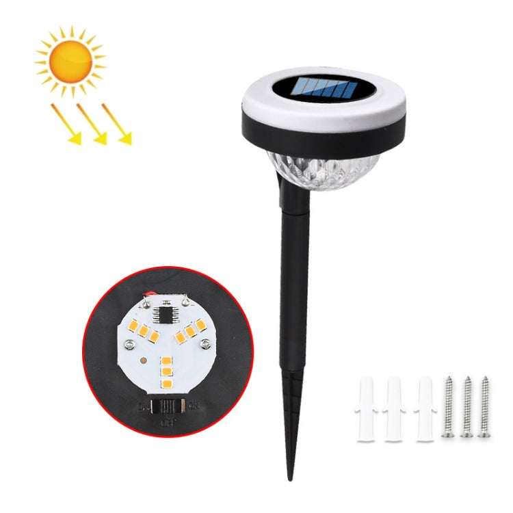 Outdoor Solar LED Dual Light Source Ground Plug Light, Model: JG0480
