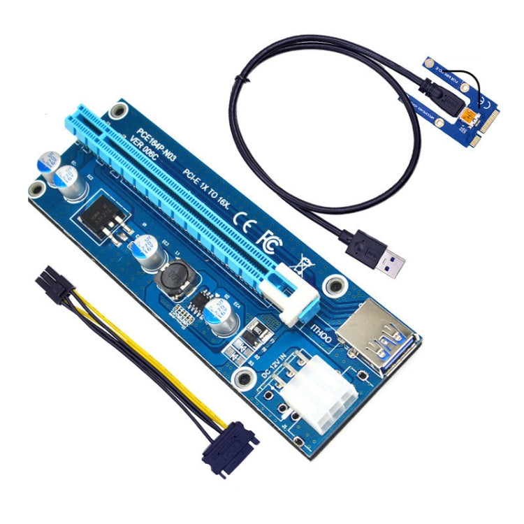 PCE164P-N03 VER006C Mini PCI-E 1X To 16X Riser For Laptop External Image Card, Spec: