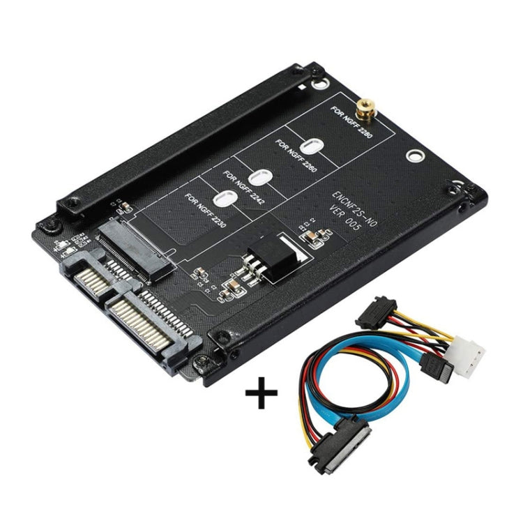 ENCNF2S-N01 NGFF To SATA3 Transfer Card M.2 KEY B-M SSD To 6Gbps Interface Conversion Adapter With