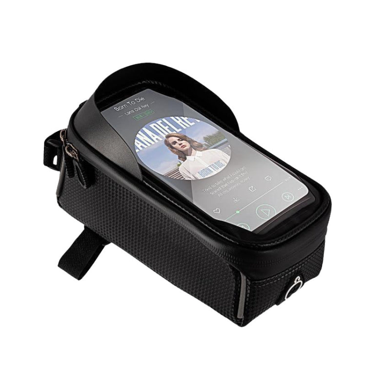 Bicycle Riding Front Beam Bag Mobile Phone Touch Screen Waterproof Storage Bag With