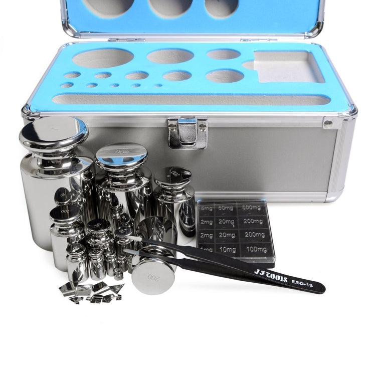 25pcs/set F1 Level 1mg-1kg Stainless Steel Standard Weights