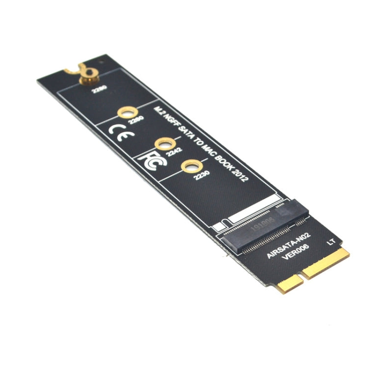 M.2 NGFF SATA To MAC SSD Adapter Riser Card For MacBook Air 2012 A1465 A1466