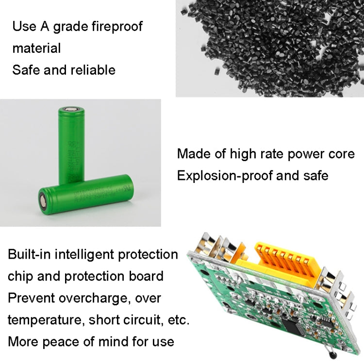 18V Hand Drill Lithium Battery Electric Tool Battery Pack For Makit BL1850 / BL1830 / BL1835 / LXT400 / 194204-5, Capacity: