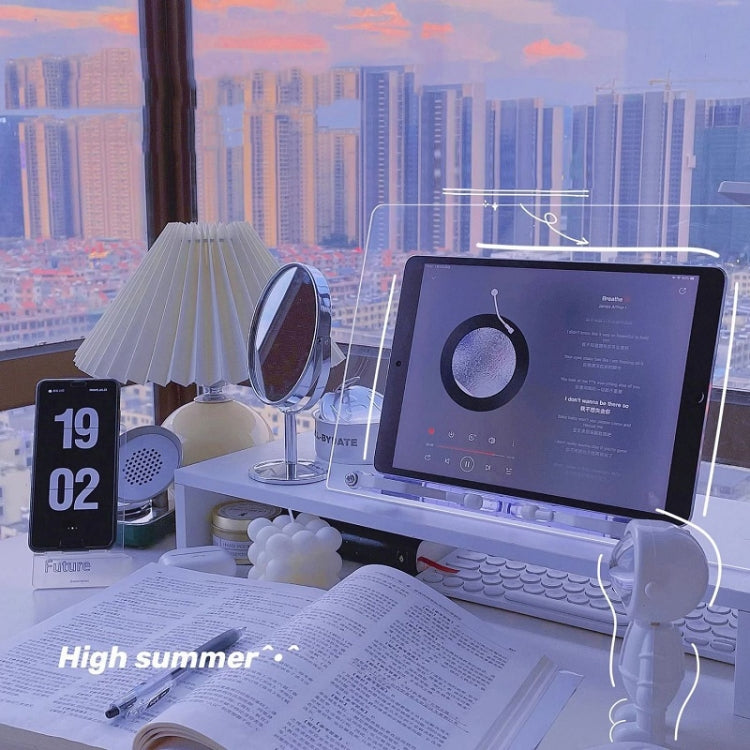 Student Desktop Reading Rack Transparent Acrylic Tablet Stand, Style: