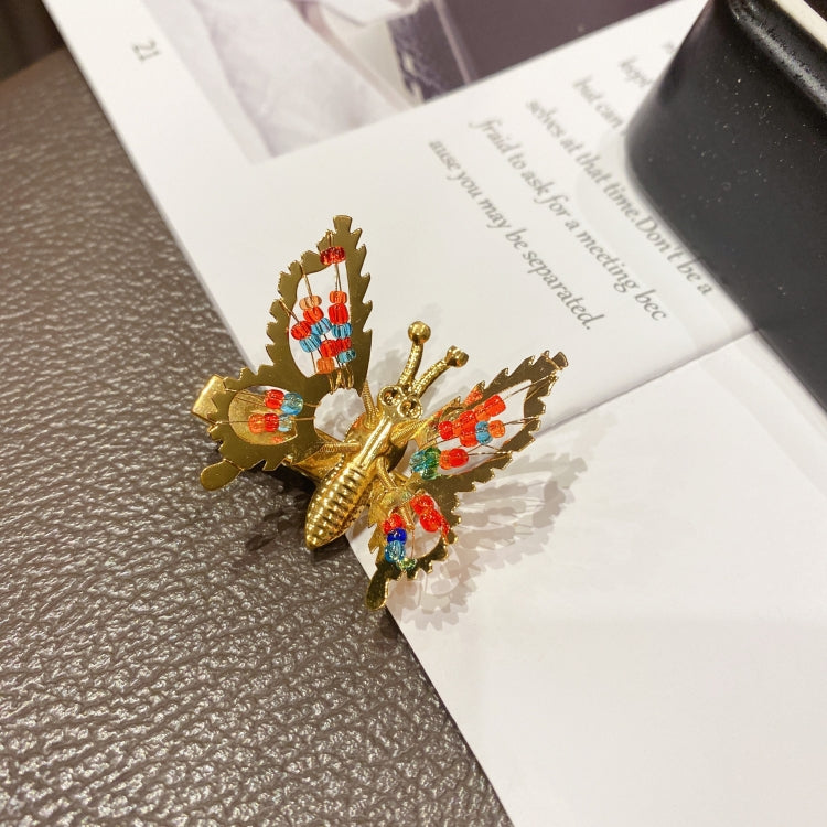 2pcs Moving Butterfly Hair Clip Spring Side Clip