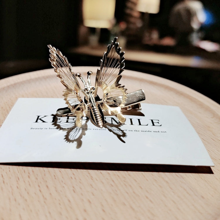 5pcs Moving Simulation Butterfly Hairpin Simple Bangs Clip Hair Accessories