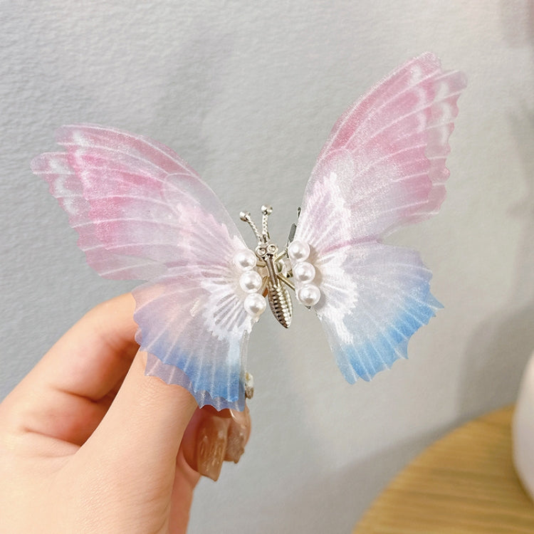 2pcs Handmade Butterfly Children Hairpin Spring Butterfly Hair Accessories