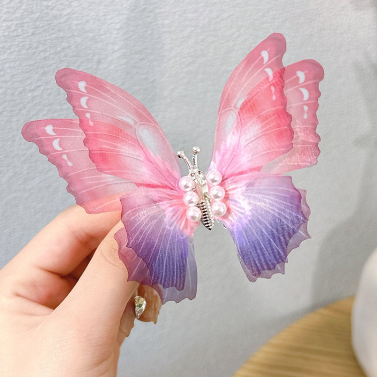 2pcs Handmade Butterfly Children Hairpin Spring Butterfly Hair Accessories
