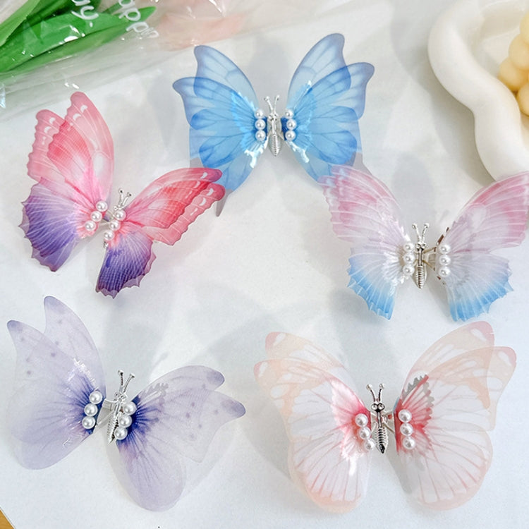 2pcs Handmade Butterfly Children Hairpin Spring Butterfly Hair Accessories
