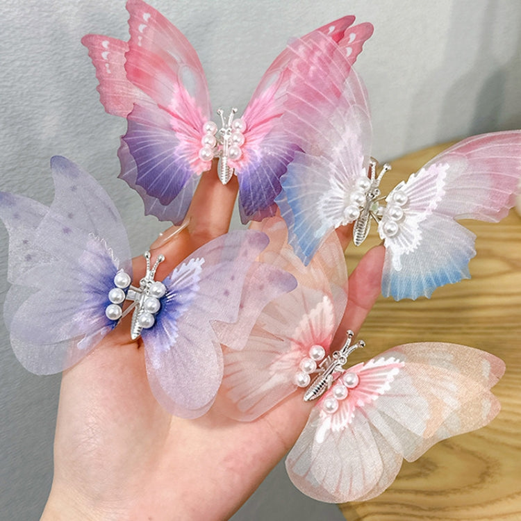 2pcs Handmade Butterfly Children Hairpin Spring Butterfly Hair Accessories
