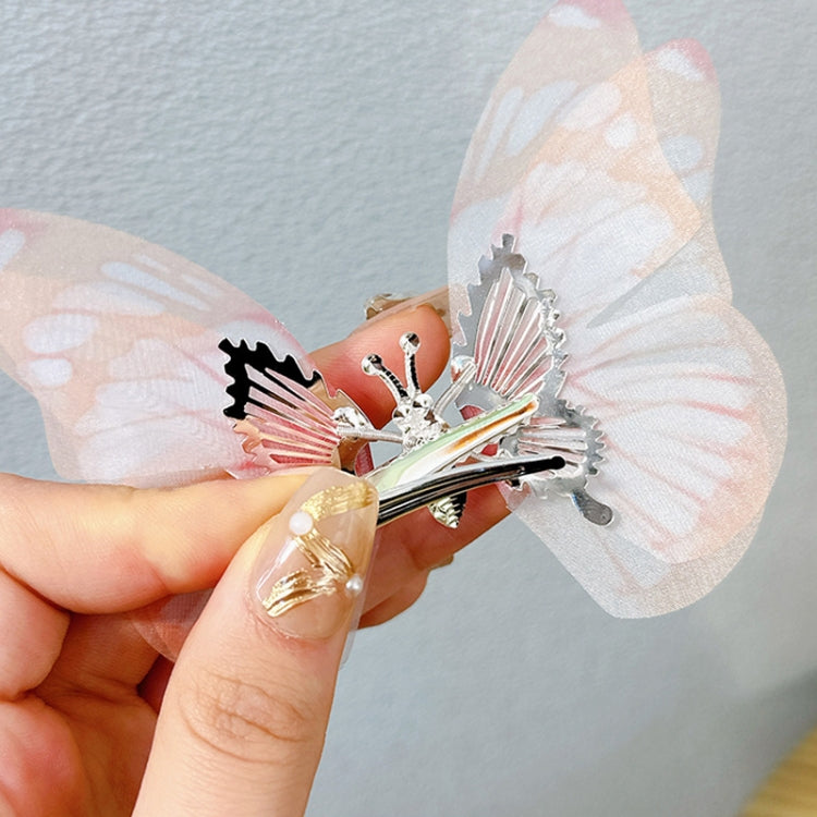 2pcs Handmade Butterfly Children Hairpin Spring Butterfly Hair Accessories