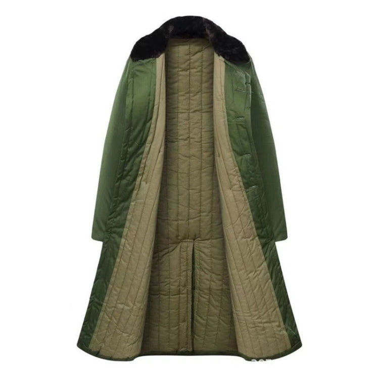 Long Civil Disaster Relief Cotton Coat Windproof Lengthened Cold-proof Fleece Thickened Cotton Coat, Color: