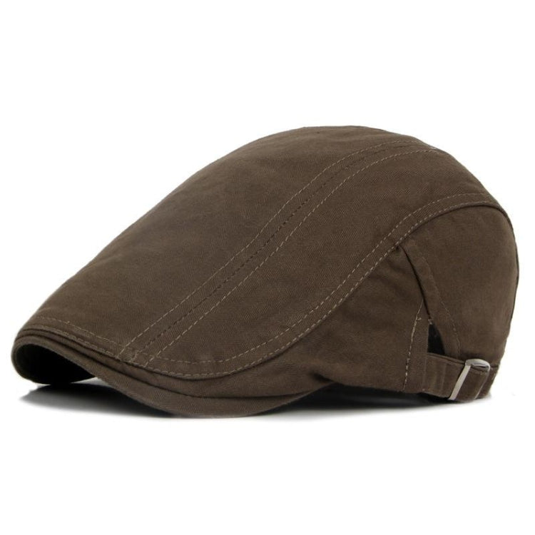 Cotton Solid Color Retro Style Cap Front Cap