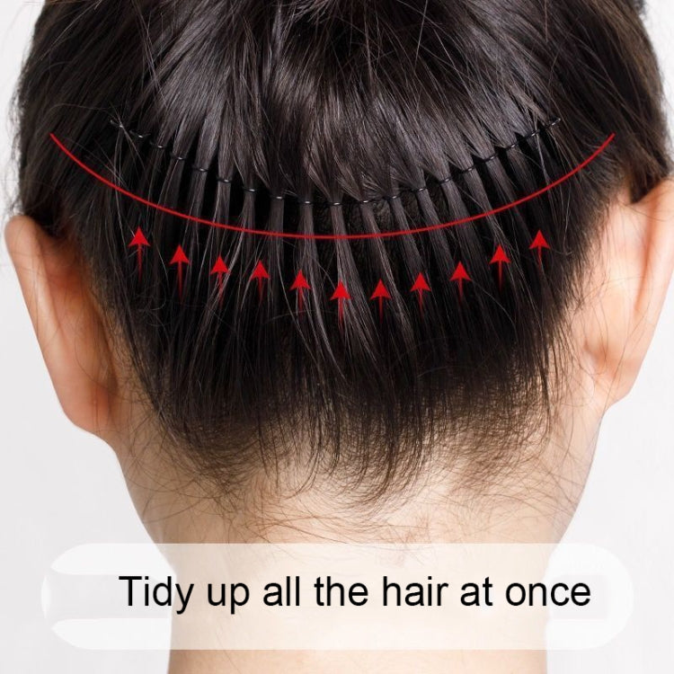 2pcs Hair-Fixed Hairpin Headband Hair Accessories Round Hairstyle Invisible Comb, Style: