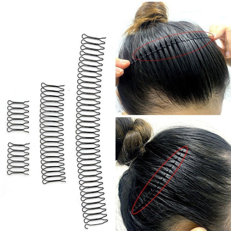 2pcs Hair-Fixed Hairpin Headband Hair Accessories Round Hairstyle Invisible Comb, Style: