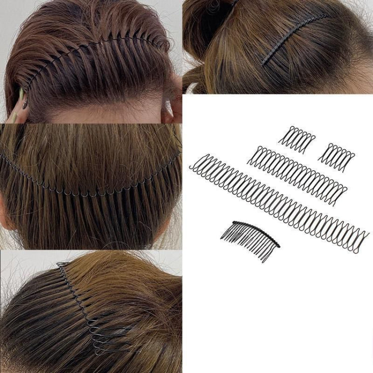 2pcs Hair-Fixed Hairpin Headband Hair Accessories Round Hairstyle Invisible Comb, Style: