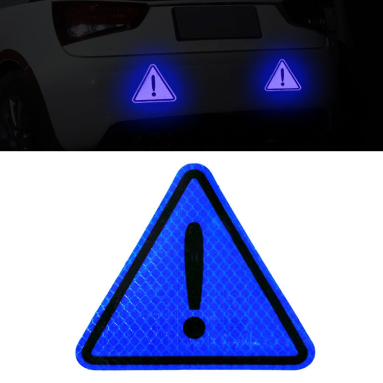 10pcs Car Tail Triangle Reflective Stickers Safety Warning Danger Signs Car Stickers