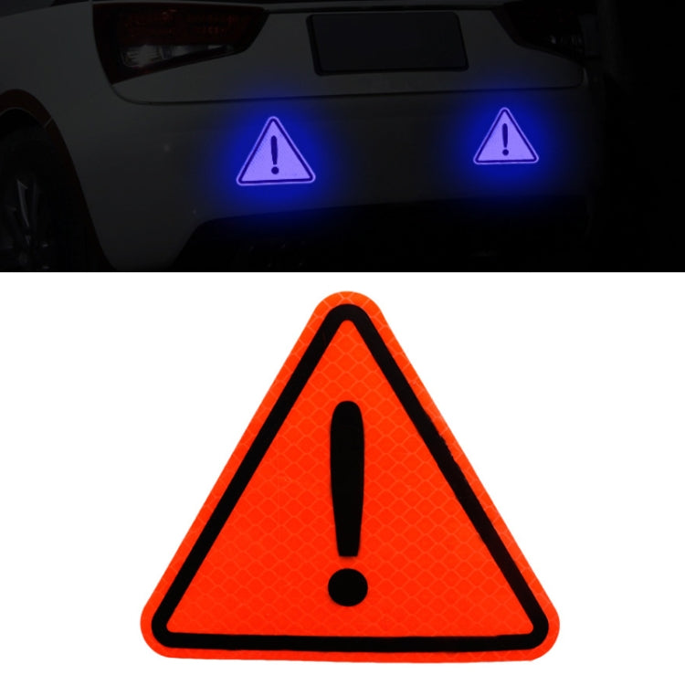 10pcs Car Tail Triangle Reflective Stickers Safety Warning Danger Signs Car Stickers