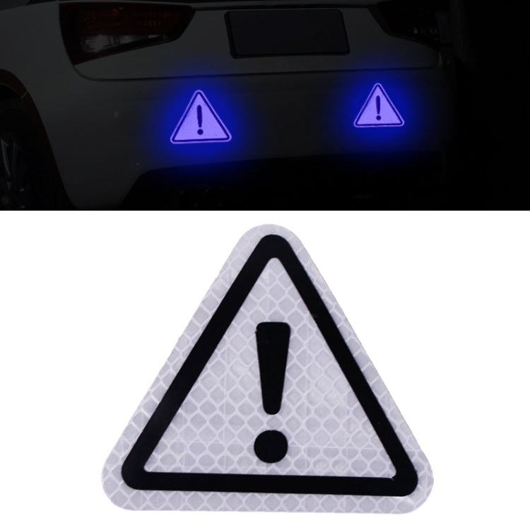 10pcs Car Tail Triangle Reflective Stickers Safety Warning Danger Signs Car Stickers