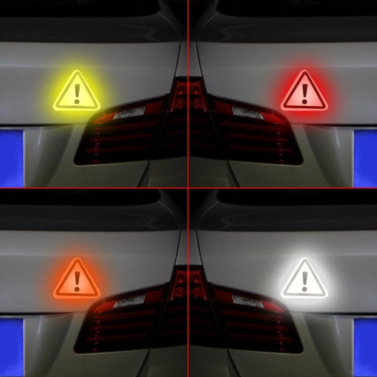 10pcs Car Tail Triangle Reflective Stickers Safety Warning Danger Signs Car Stickers