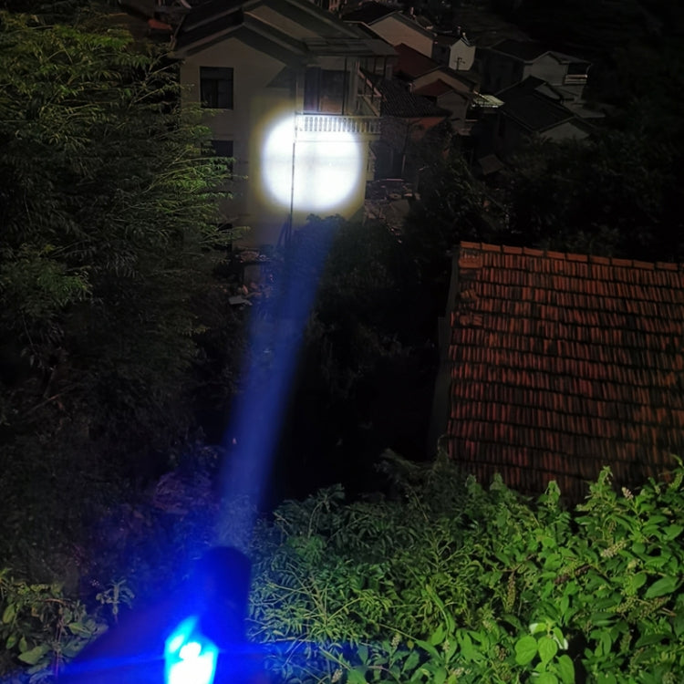 XHP50  Lamp Bead Super Bright LED Flashlight Telescopic Zoom Waterproof Torch With Lampshade