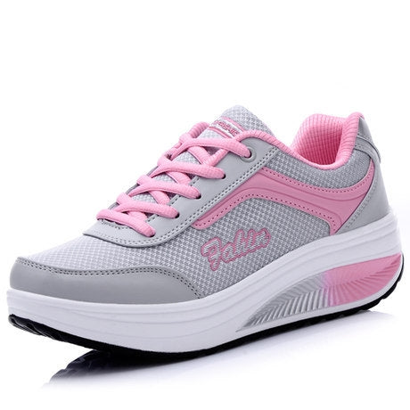 Spring and Autumn Thick Bottom Sports Womens Shoes Rocking Shoes Muffin Shoes, Size: