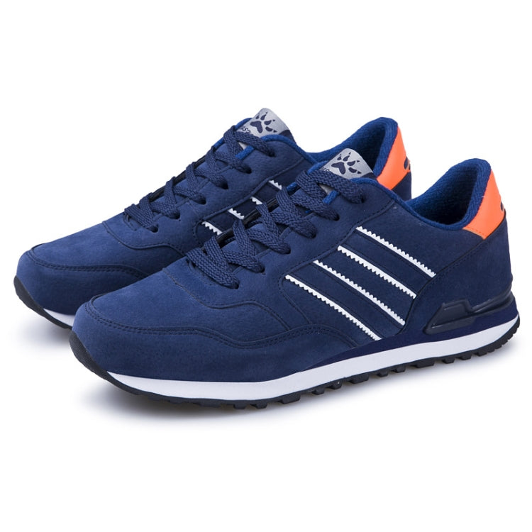 Mens Outdoor Casual Sport Shoes Lightweight Comfortable Leather Walking Running Sneakers, Size: