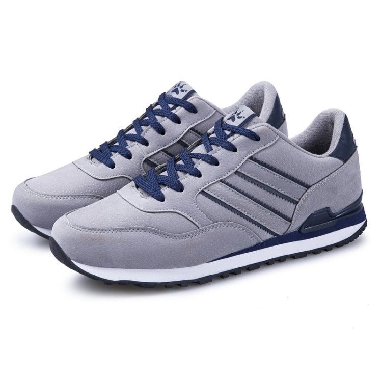 Mens Outdoor Casual Sport Shoes Lightweight Comfortable Leather Walking Running Sneakers, Size: