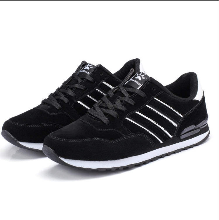 Mens Outdoor Casual Sport Shoes Lightweight Comfortable Leather Walking Running Sneakers, Size: