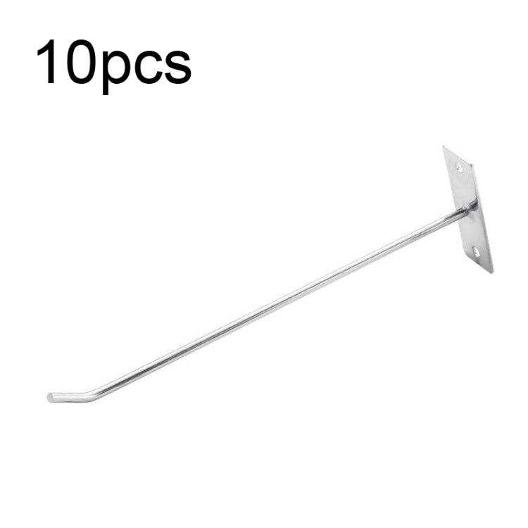 10pcs 4mm Thick Nail Wall Display Jewelry Hooks Single Wire Hook, Length: